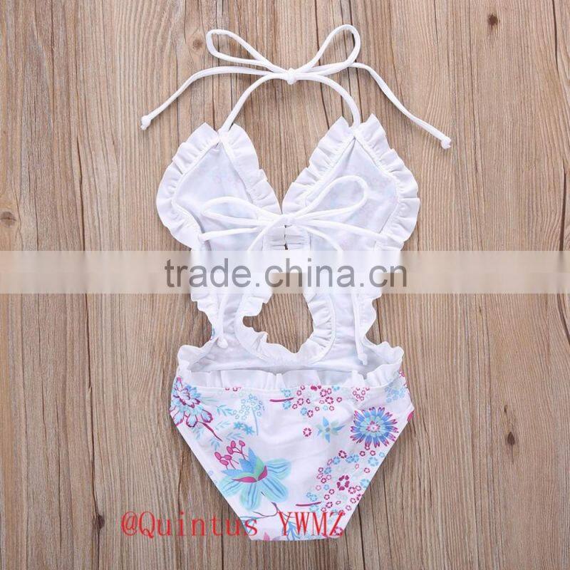 Japanese girl swimsuit one piece swimsuit floral hot selling summer girl clothes