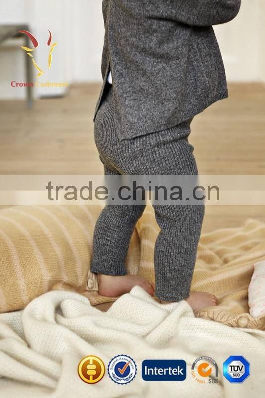 New Design Cashmere Knit Baby Pants Warm Pants