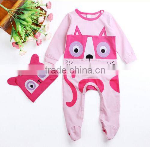 New Baby Newborn cartoon winter Rompers Clothes Bodysuit Jumpsuit Hat Sets 0-24M