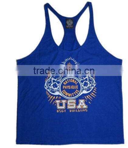 2015 New Summer Superman Sports Gym Singlet Sport Tank Top