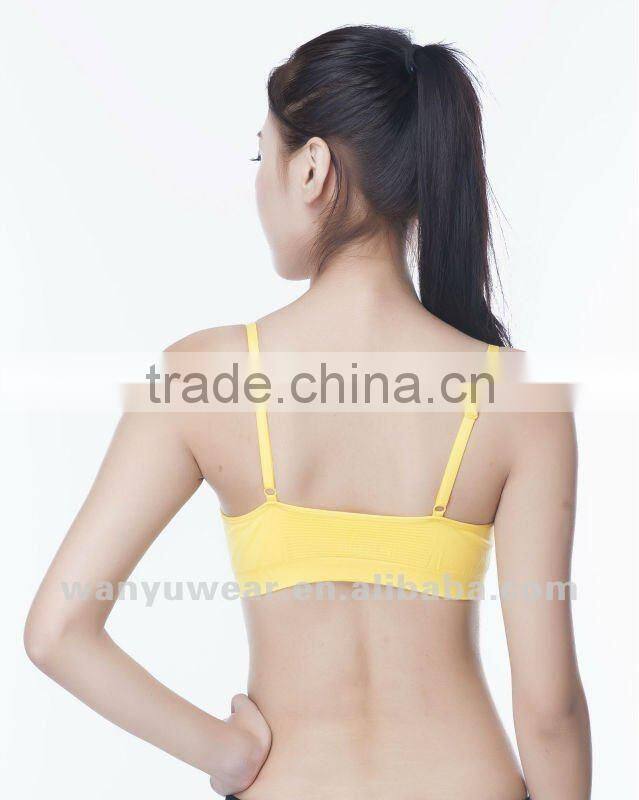 Fashion colorfuly seamless stylish yoga sports girl brand sexi girl bra