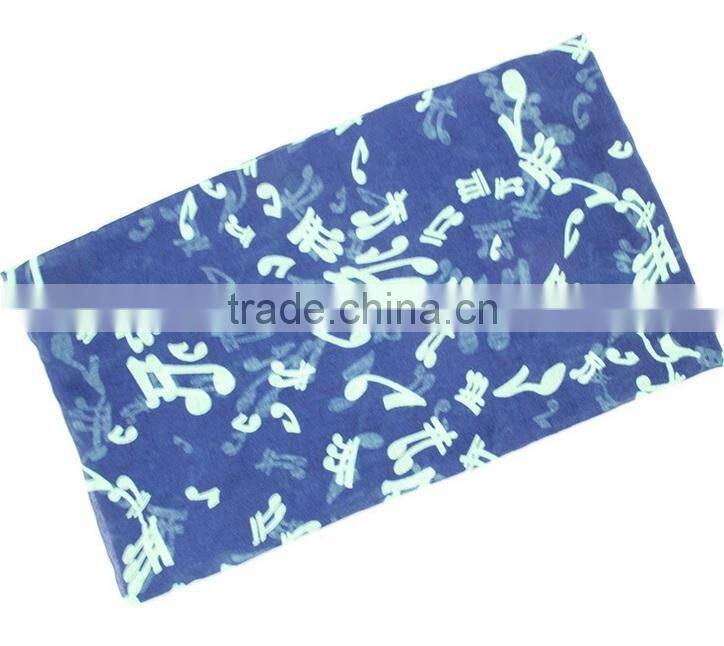 Wholesale Musical Notes Sunscreen Voile Scarf