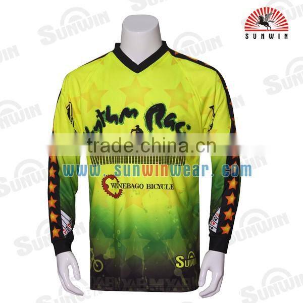 Wholesale Custom OEM BMX Race Shirts Sublimated Sportswear Bicycle Motocross Jersey