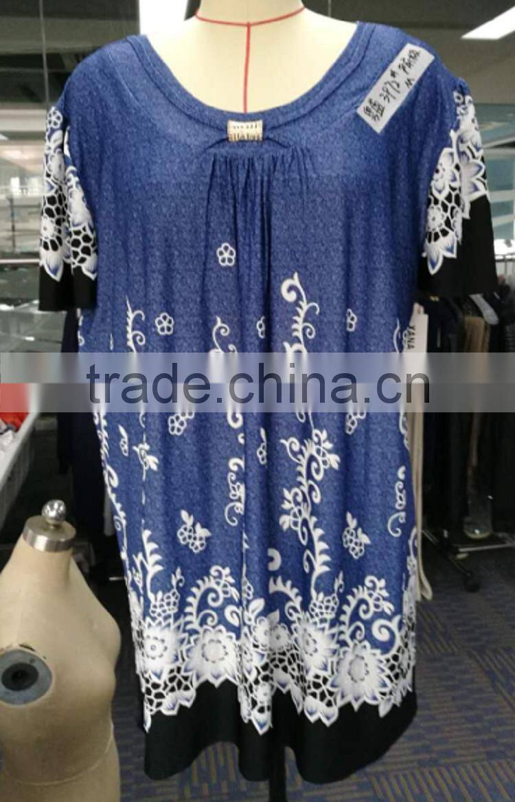 2017 High quality multi color women denim spring new design normal blouse