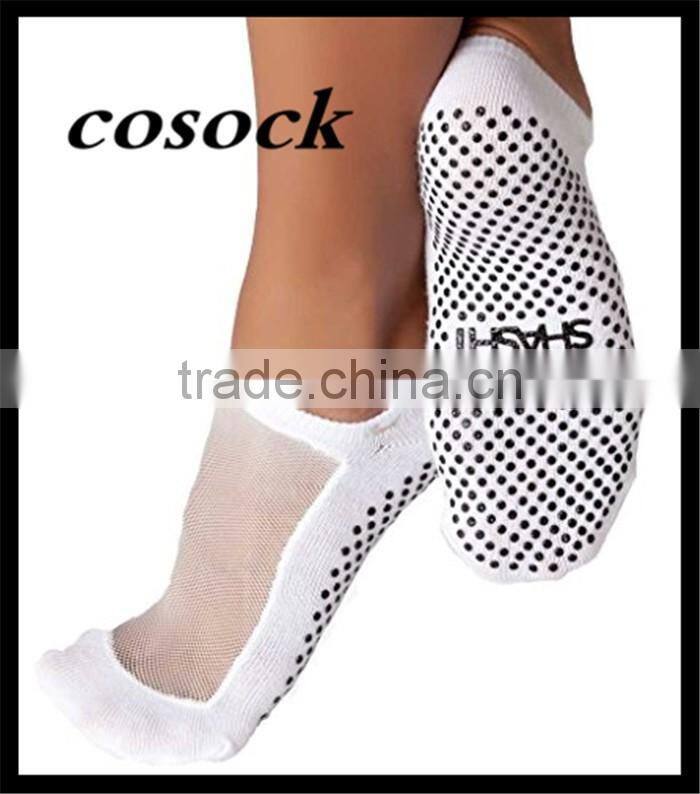 Glitter Mesh Non Slip Ergonomic Socks For Pilates Barre Ballet Yoga Dance