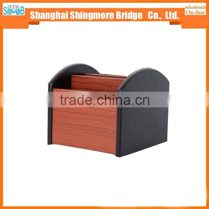 alibaba china shcool apparatus supplier hot wholesale high standard MDF wooden pen holder for office