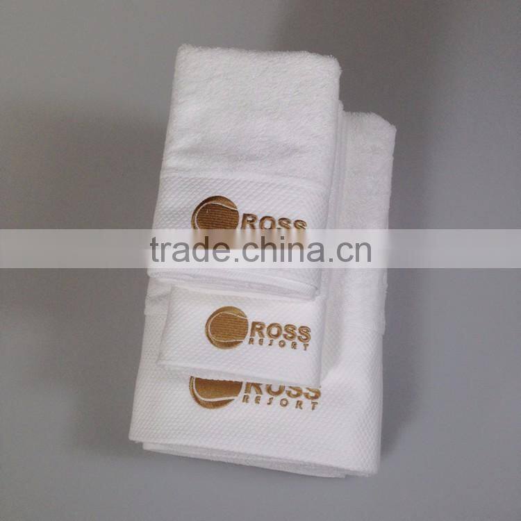 cotton large size hotel hand bath face towel set