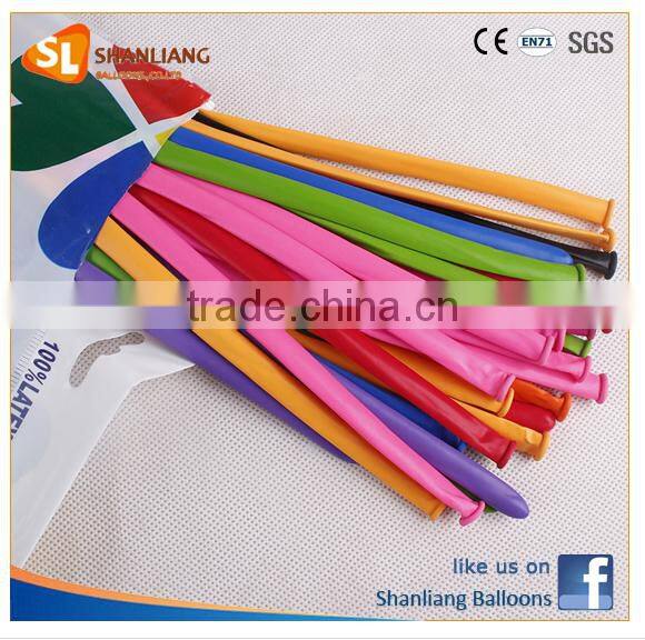 Magic Balloon Card Packing with Small Balloon Inflator, Long Modelling Balloon