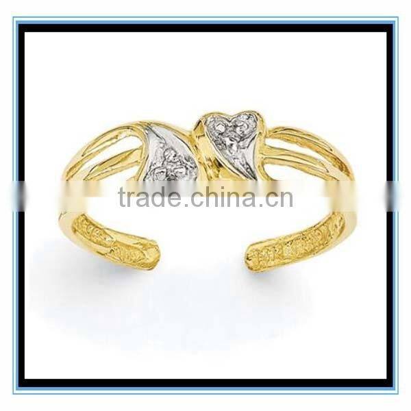 Plated Gold Alloy Material Wedding Rings XP-PR-835