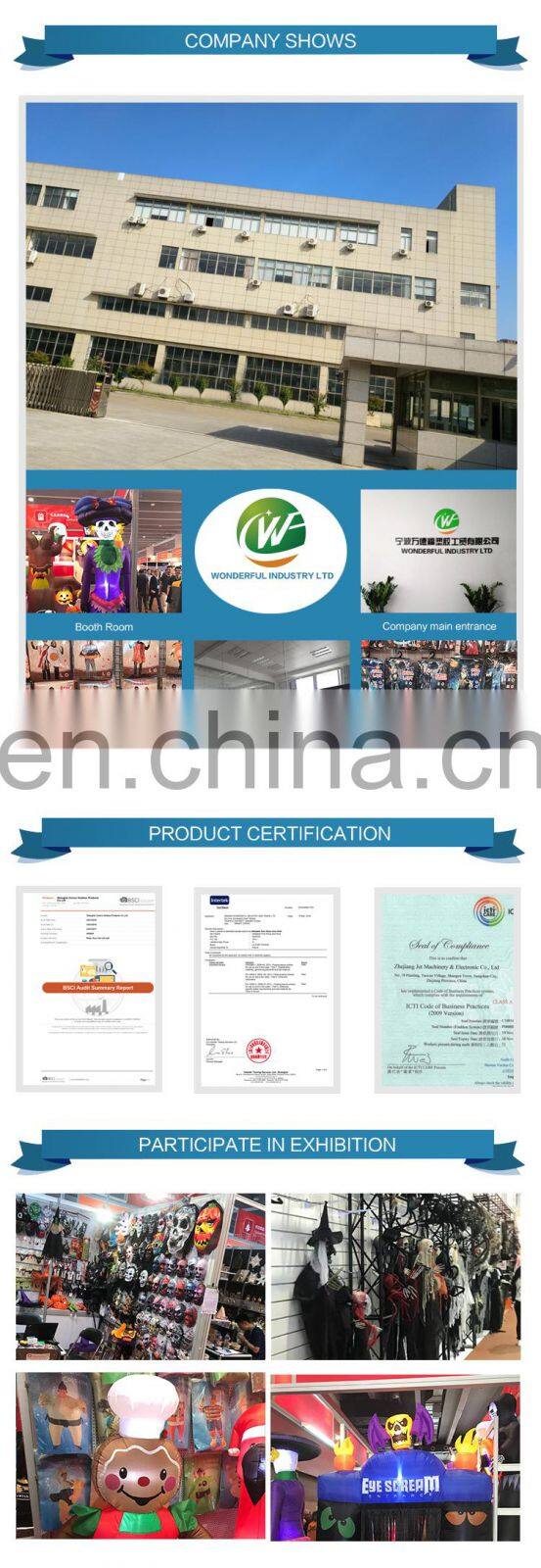 halloween MOQ allowed make up horror mask for festival with cheap price