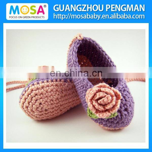 Wholesale Baby Girl Mary Jane's, baby booties, crochet shoes, Infant Girl Pink Rose Slippers