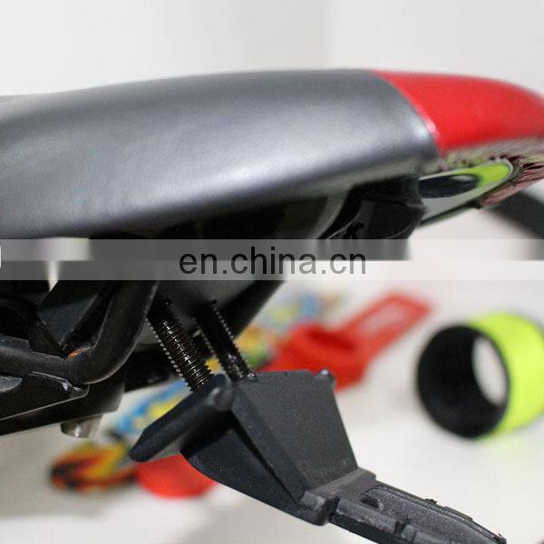 Hot sale colorful bike light with bag outdoor pouch bicycle seat bag cheap glowing bike bag