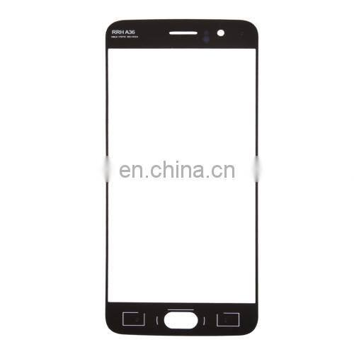 dropshipping High quality iPartsBuy OnePlus 5 Front Screen Outer Glass Lens(Black)