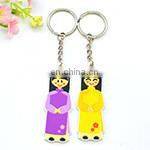 Novelty Blank Heart Shaped Key Ring Custom Maker Metal Stand Car Name