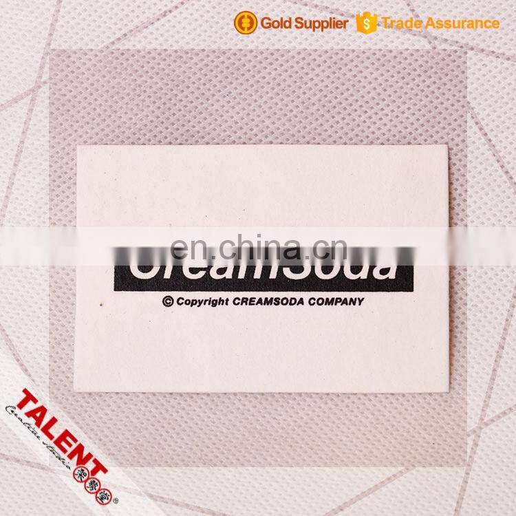 custom silk screen printing jeans pants waist leather patch label