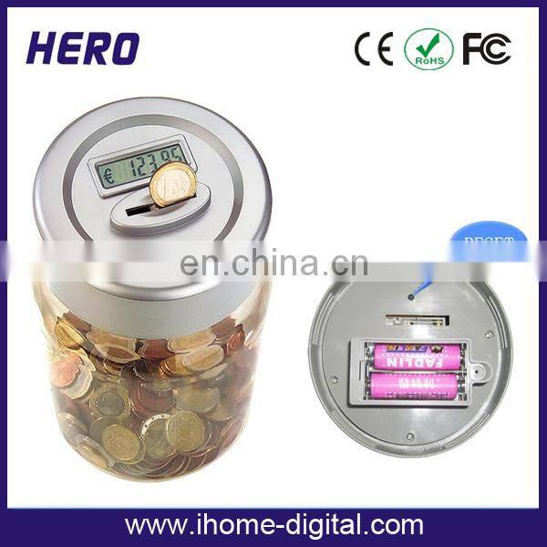 Brand new money saving boxes for adults coin counter for promotion