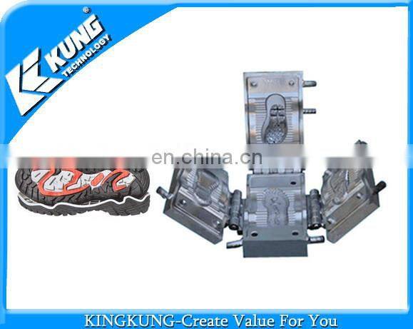 Popular design three color TPR/PVC outsole mould suit for Chinese Rotary machine
