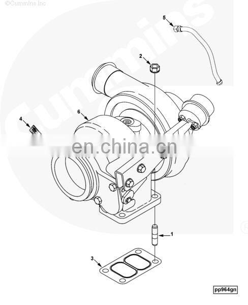 High quality 6CT dongfeng truck parts turbocharger HX40W 3783603
