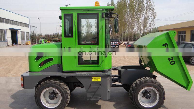 FCY20 2ton 4x4 drive hydraulic mini site dumper for sale