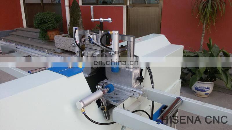 Upvc window  mullion end v shape cutting saw window making machine