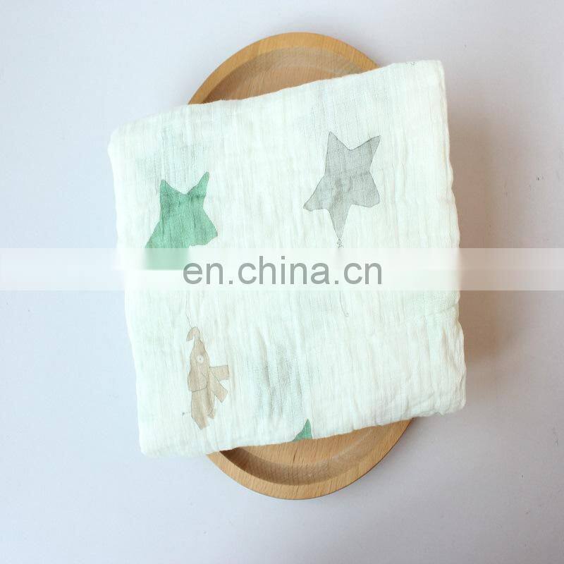 nursery shower gift set unisex neutral swaddle muslin 2 layer cotton baby muslin blanket