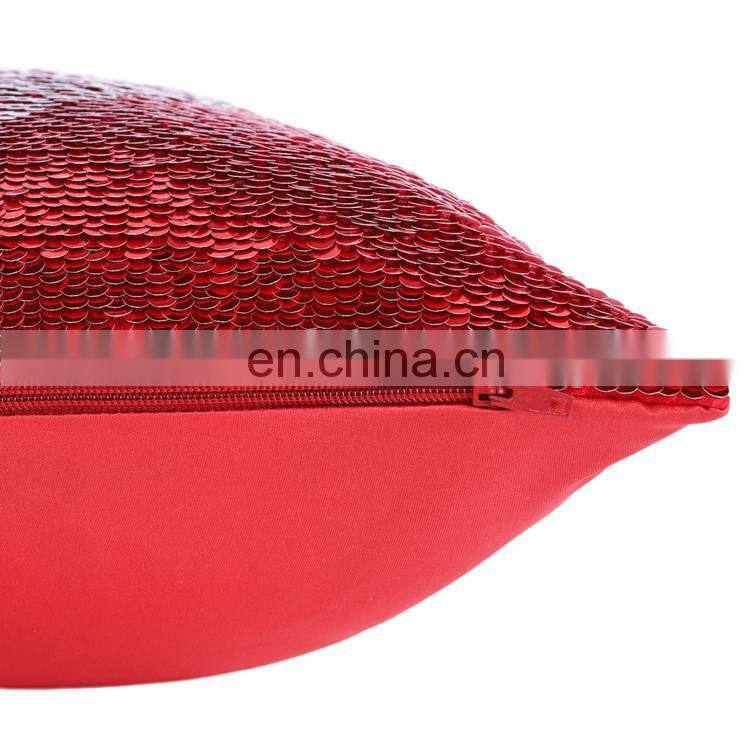 Amazon top seller 2019 lovely heart pattern sequin decorative cushion/pillow