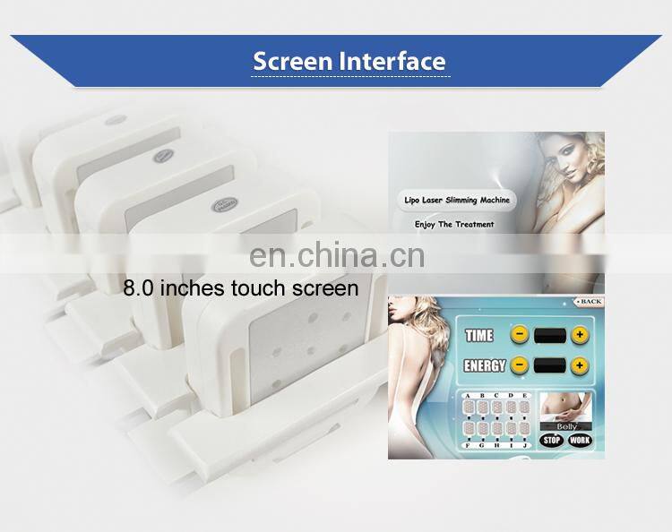 Lipolaser Slimming Cellulite Reduction Machine 650nm and 980nm Dual wave length
