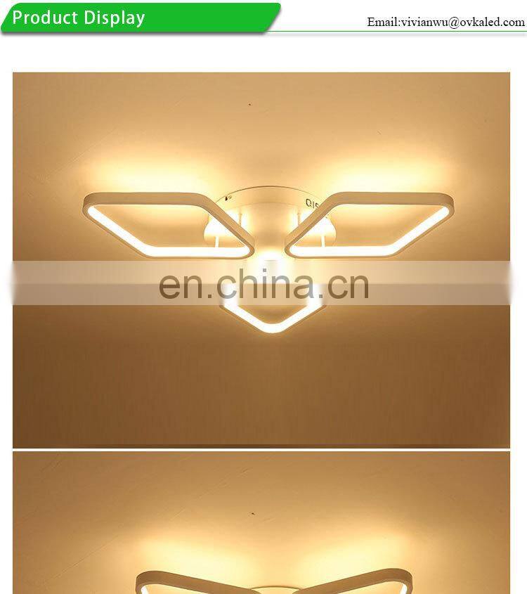 Modern Minimalist Diamond Ceiling Mounted Lighting 220V 110V Warm Balcony Bedroom Lamp Living Room LED Lights