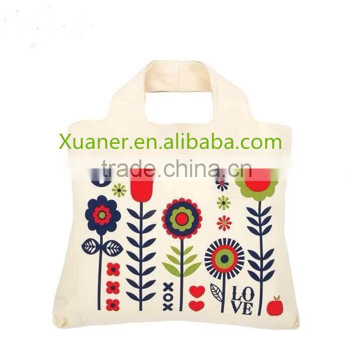 2016 popular hot selling promoting custom shopping tote canvas painting bag