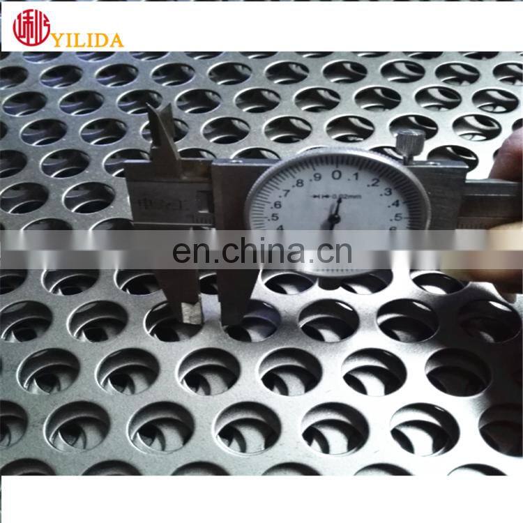 3mm hole size black steel perforated metal mesh sheet for screen