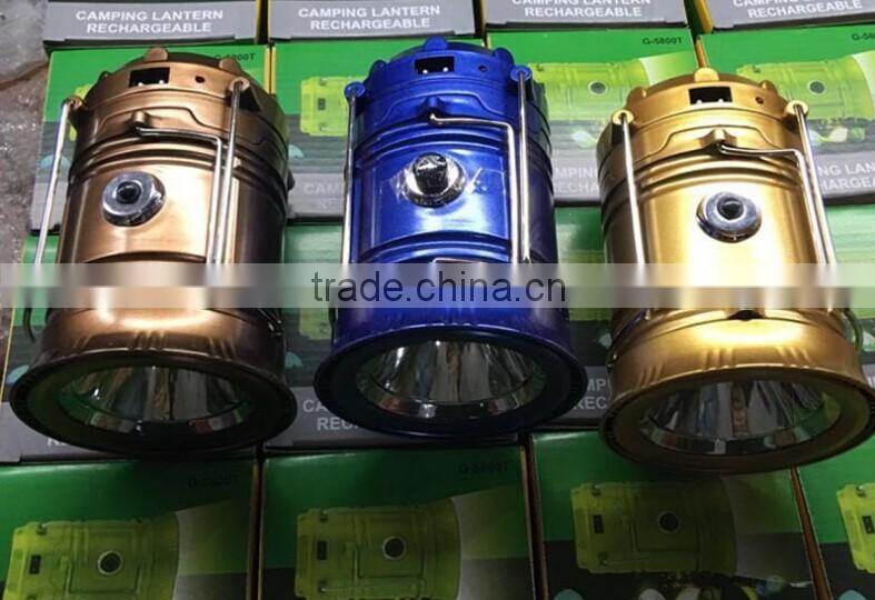 Factory rechargeable camping lantern emergency solar lantern