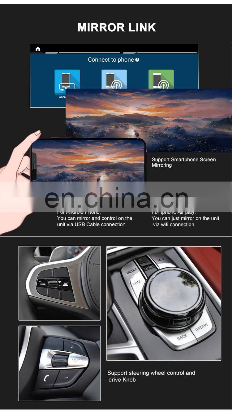 Car GPS Navigator Auto Stereo for BMW X1 F48 2016 2017 NBT System with System Retained Touch Screen