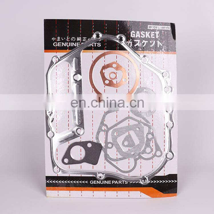 178F 186F GASKET SET FOR KIPOR KAMA MORE CHINESE 186FA DIESEL MOTOR TILLTER CRANK CASE CYLINDER HEAD CARBURETOR MUFFLER INJECTOR