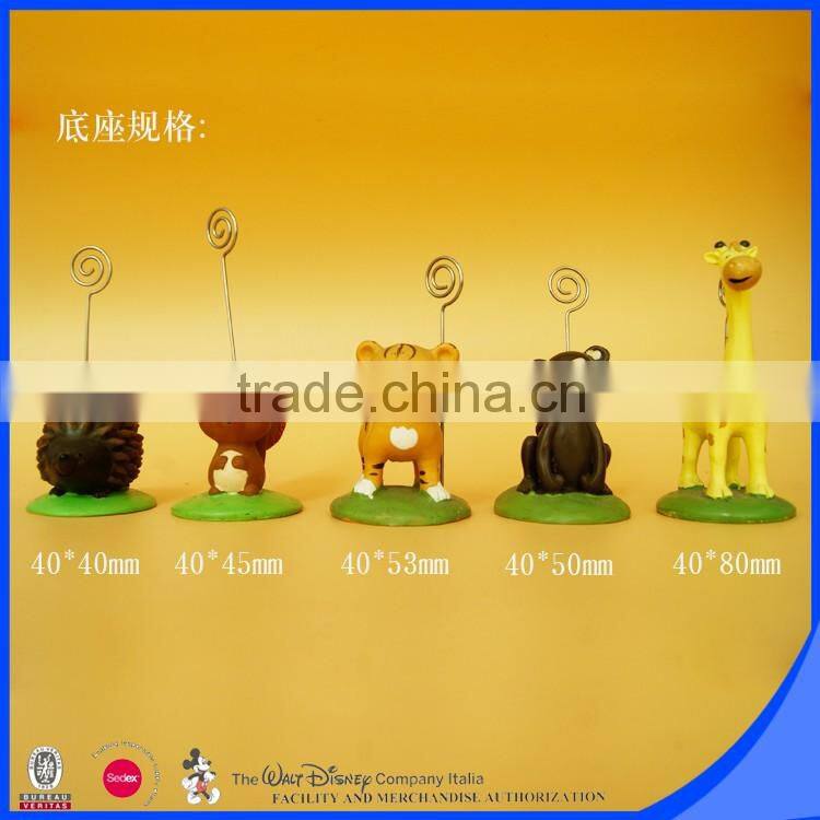 Customized Lovely design resin base memo clip
