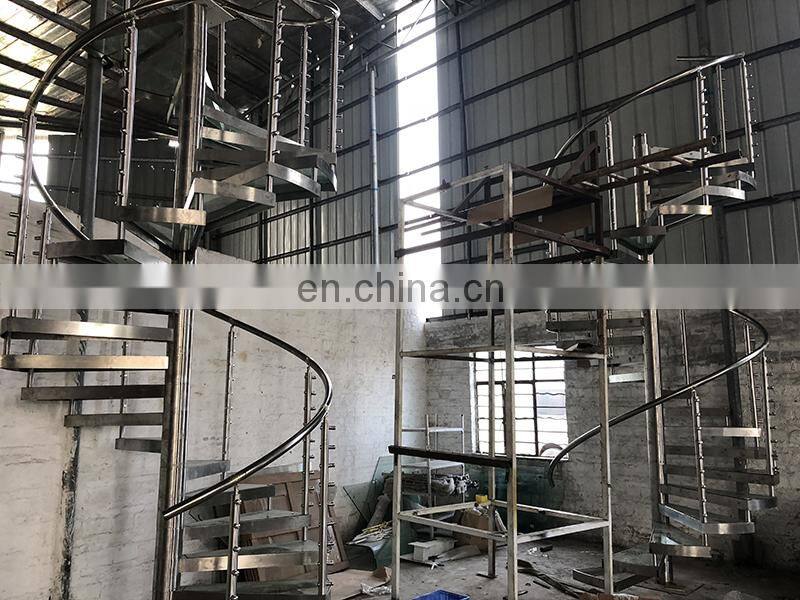cheap price mono stringer carbon steel wood open riser winder staircase