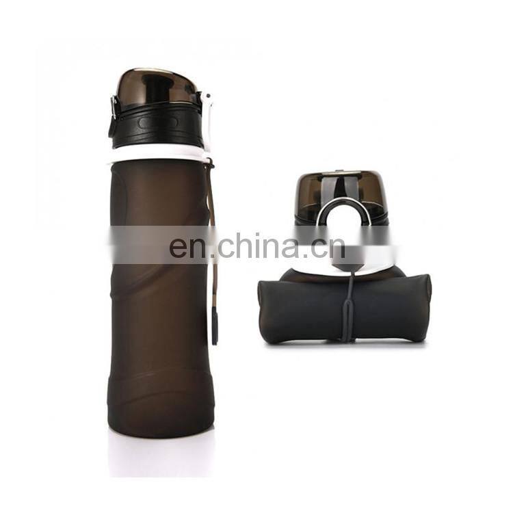 Customized 100% Leak Proof Foldable Water Bottle Silicone