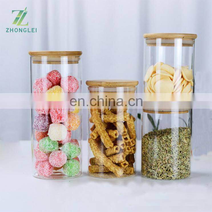 Sealed canister tea canister dried fruit food storage bottle grain storage jar glass jar display bottle seasoning jar