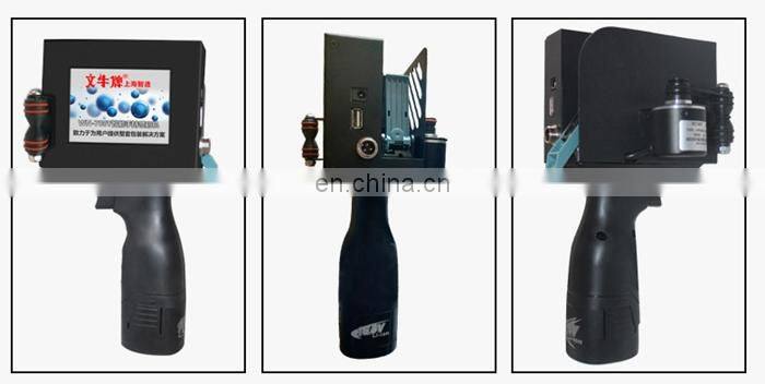 600DPI 2-12.7mm Print Height Date Time Words QR Code Barcode Logo Handheld Inkjet Printer