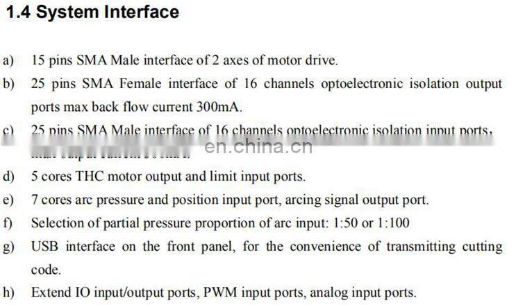 F2100T 7" Screen 800*480 2 Axis CNC Controller For CNC Plasma Cutting Machine Laser Flame Cutter