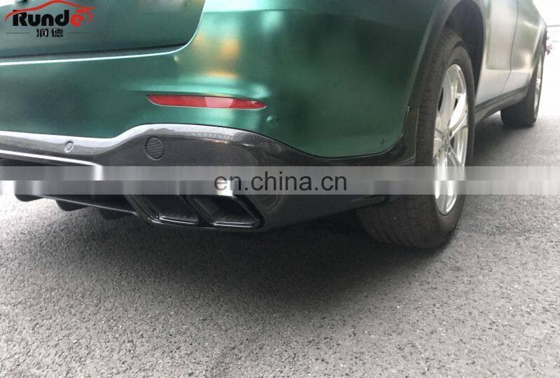RUNDE 2015-2019 GLC Brilliant Quality TopCa Style Carbon Fiber Rear Diffuser For Mercedes GLC GLC63 X253 W253