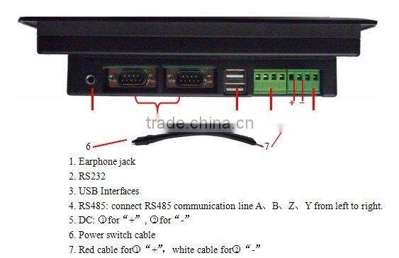 7" LCD Stand-Alone Touch Panel Computer With WinCE 5.0