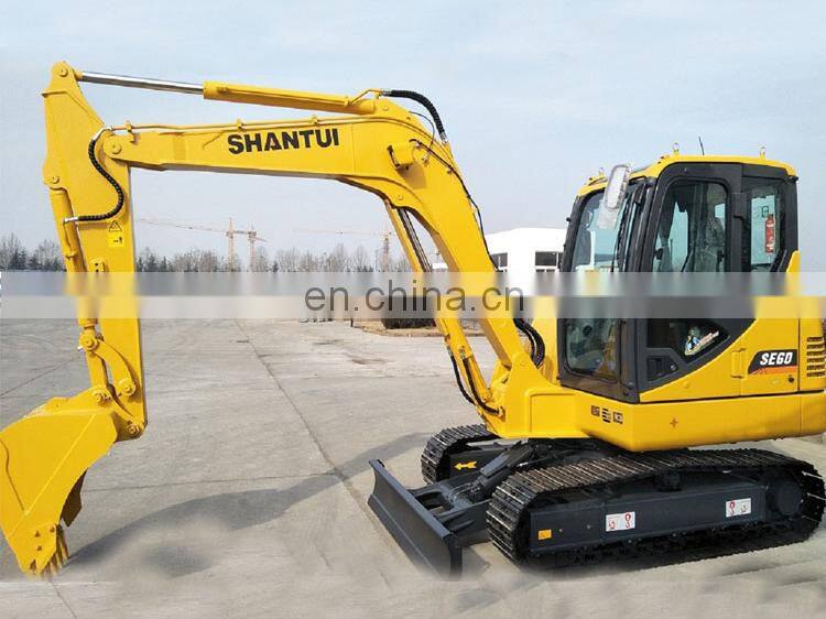 SHANTUI SE60 small 6 ton excavator with 0.22m3 bucket capacity