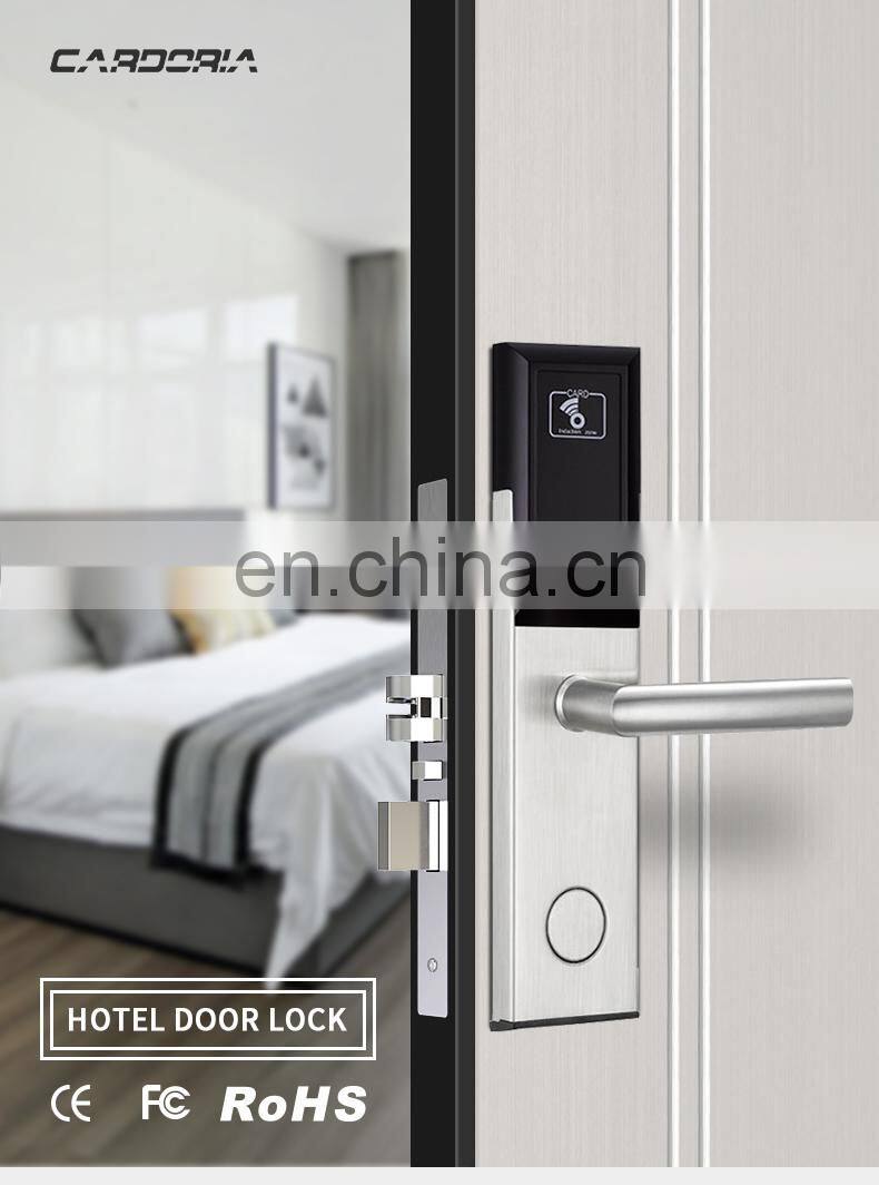 Rfid Hotel Electronic Locks Sus 304 Material Durable Card Digital Door Lock