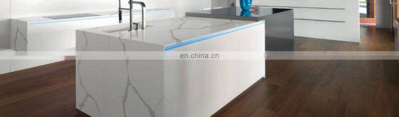 pre cut artificial stone kitchen quartz countertop calacatta white panels slab price for exterior walls wholesale