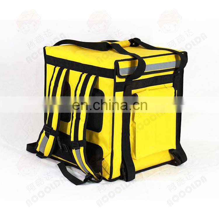 Restaurant Food Coolers Delivery Bag Yellow for Indonesia