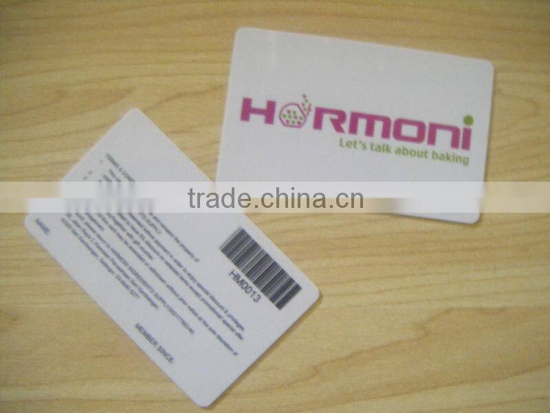 promotional CR80 PVC barcode Card
