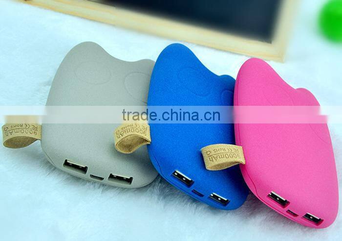 Promotion gif power bank 7800mah battery charger for iphone