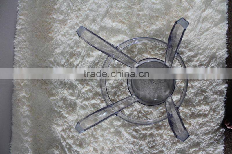 High 65cm commercial furniture transparent PC plastic bar stool