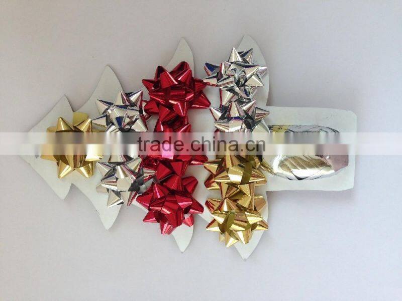 Colorful Christmas Gift Ribbon Bow and festive decoration Bow