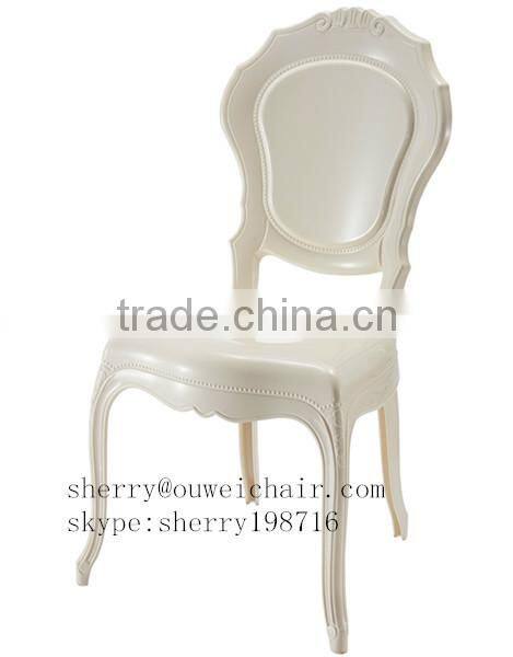Plastic chair for wedding reception